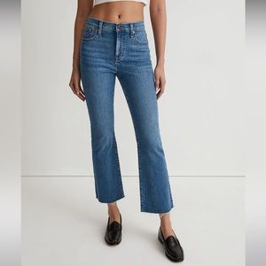 NWOT Madewell Kick Out Crop Jeans in Cherryville Wash